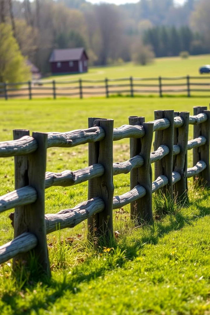 Rustic Split Rail Dog Fence - 22 Dog Fence Ideas