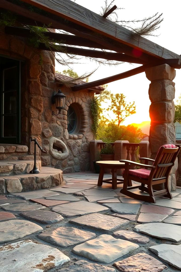 Rustic Stone Elegance - 22 Patio Flooring Ideas