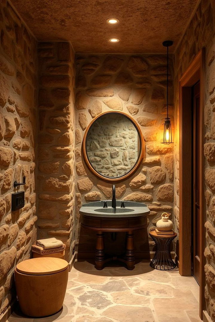 Rustic Stone Retreat - 22 Bathtub Surround Ideas