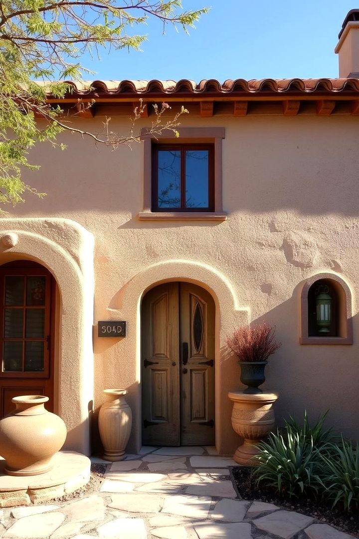 Rustic Stucco Accents - 22 spanish bungalow exterior ideas