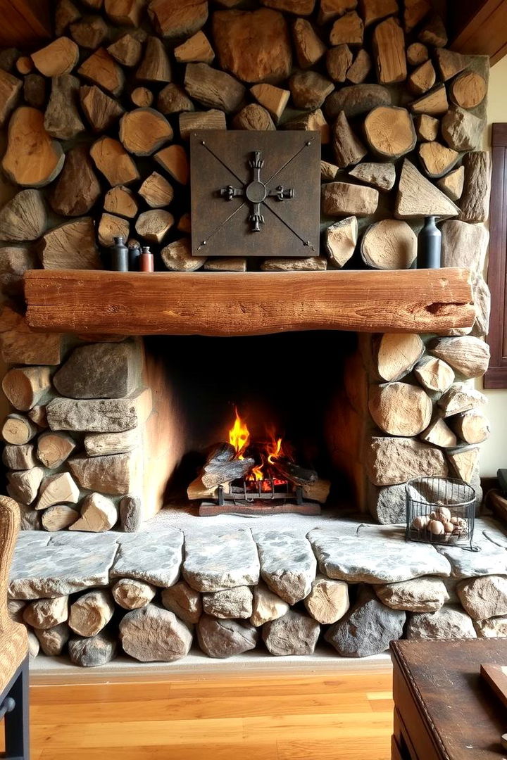 Rustic Sustainable Charm - 22 Green Fireplace Ideas