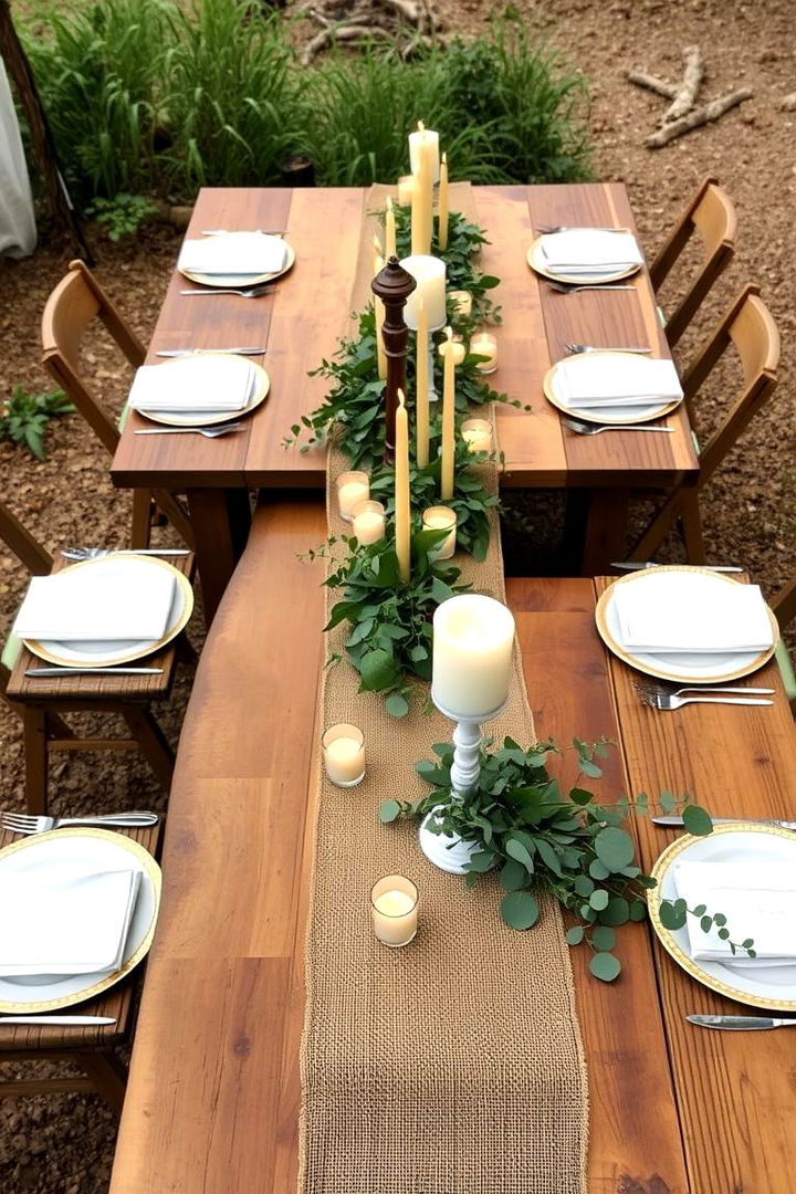 Rustic Table Settings - 22 Western Wedding Ideas