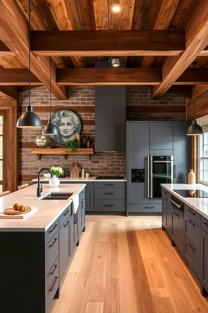 Rustic Urban Fusion - 22 Grey and White Kitchen Ideas