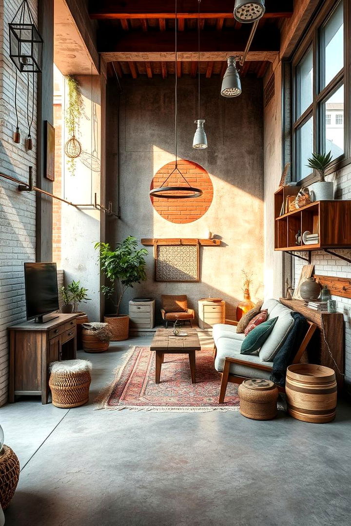 Rustic Urban Retreat - 22 Concrete Floor Bedroom Ideas