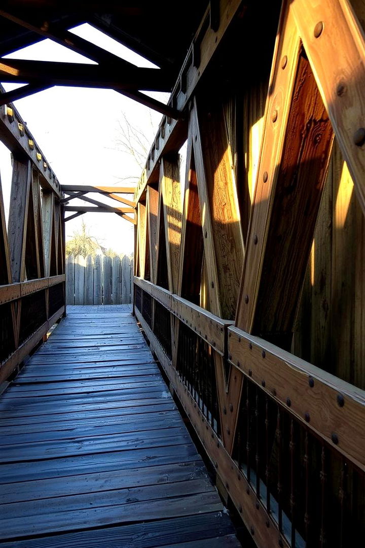 Rustic Vintage Bridge - 22 Elevated Walkway Ideas