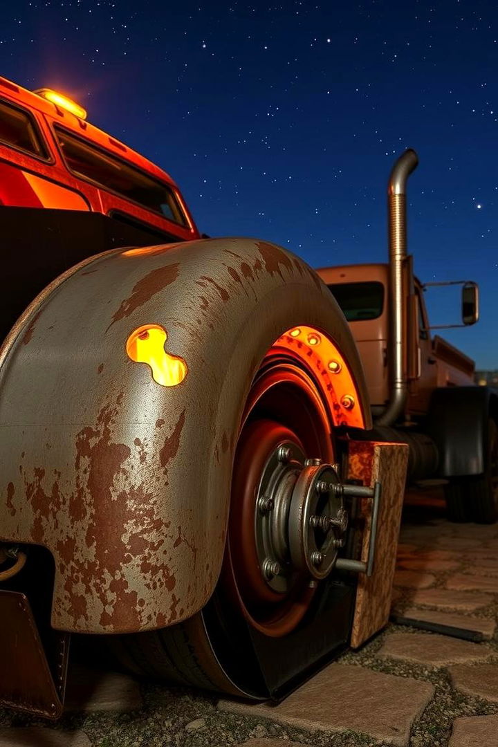 Rustic Vintage Rim Fire Pit - 22 Truck Rim Fire Pit Ideas