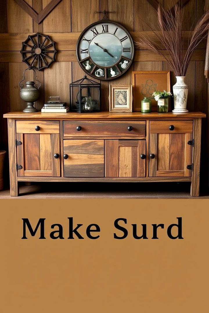 Rustic Warmth - 22 Sideboard Decor Ideas