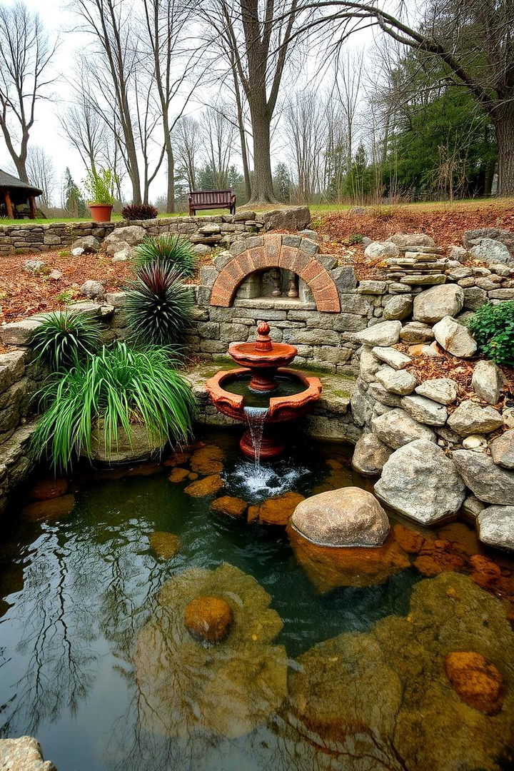 Rustic Water Features - 22 Rustic Landscaping Ideas