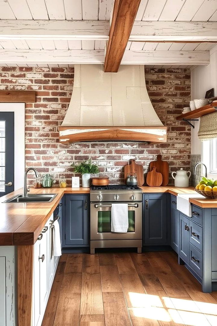 Rustic Weathered Finishes - 22 coastal kitchen ideas