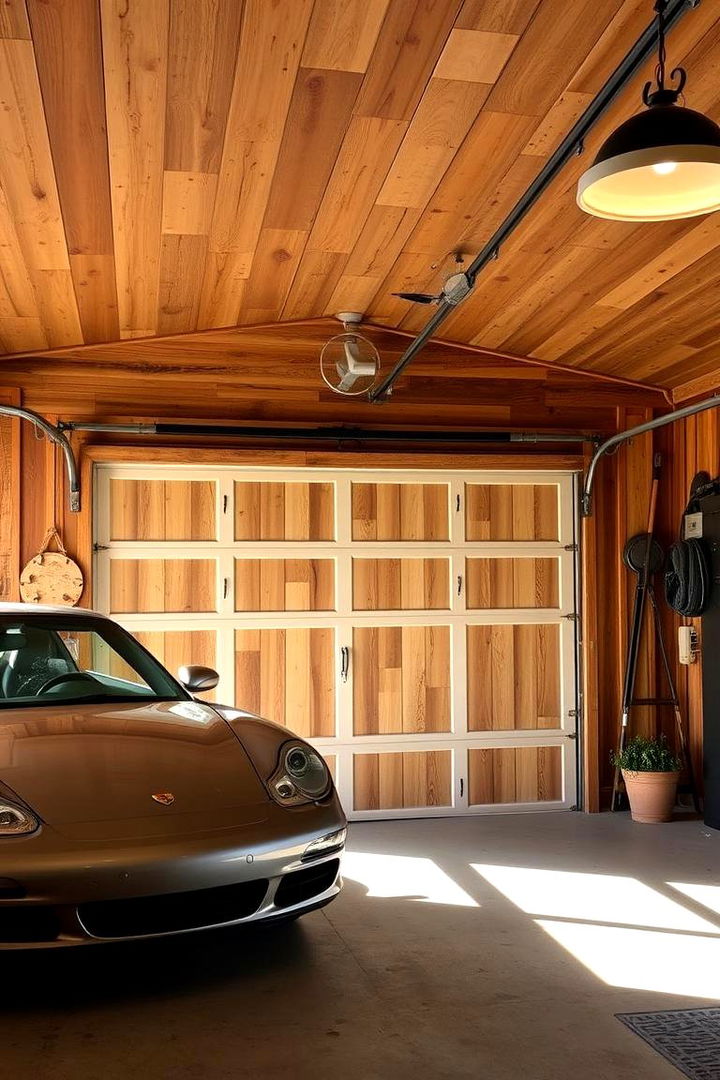 Rustic Wood Accent Walls - 22 Garage Wall Ideas