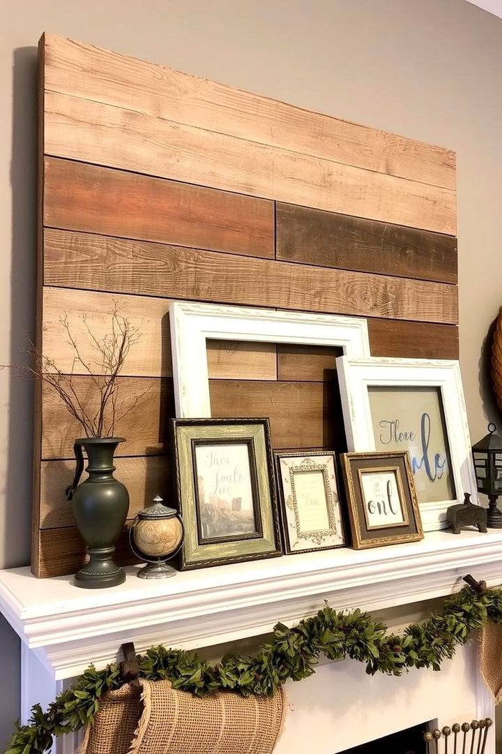 Rustic Wood And Burlap - 22 Fall Mantel Decor Ideas
