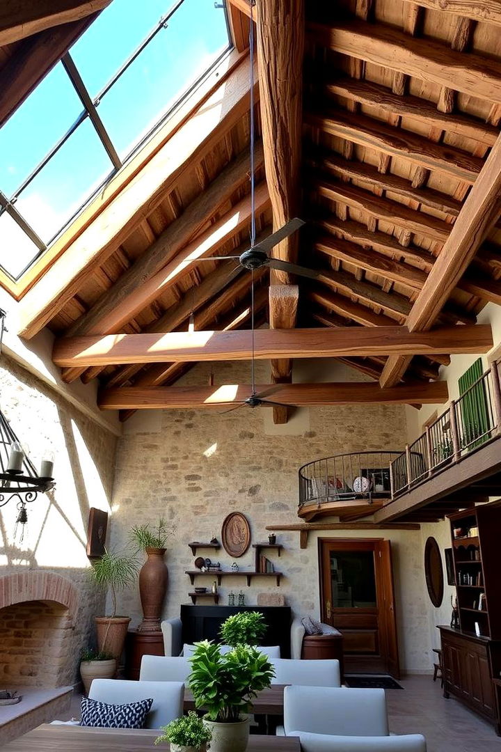 Rustic Wood Beams - 22 Tuscan Interior Design Ideas