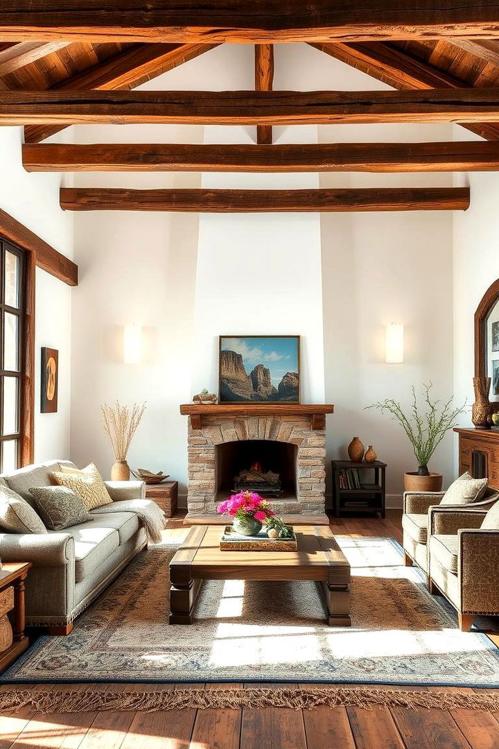 Rustic Wood Elements - 22 Southwest Living Room Ideas