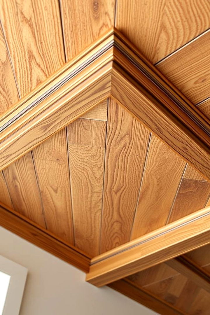Rustic Wood Panel Trim - 22 Ceiling Trim Ideas