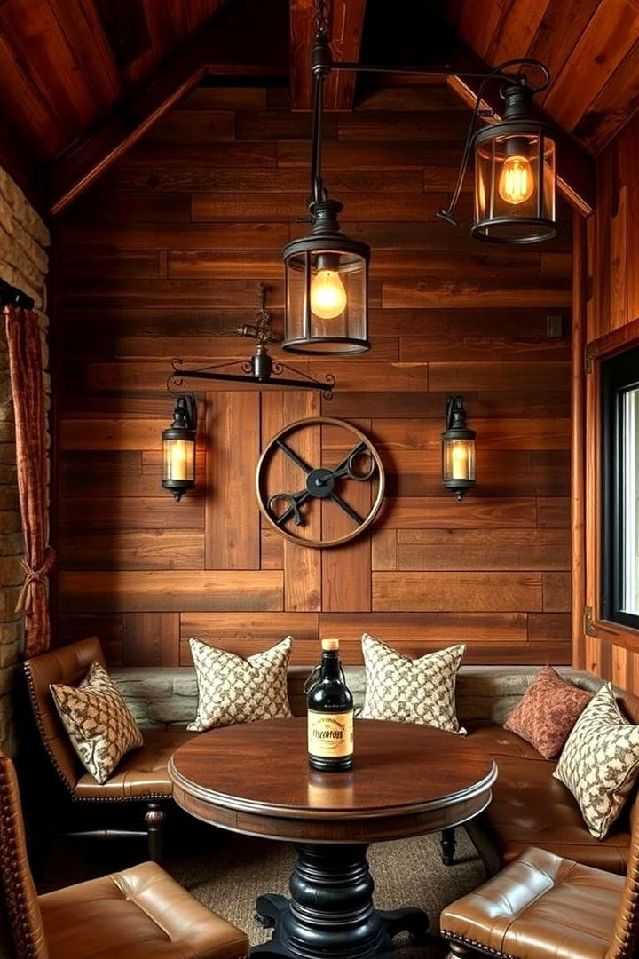 Rustic Wood Retreat - 22 Cigar Room Ideas