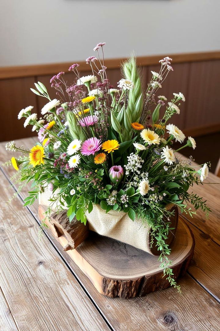 Rustic Wooden Accents - 22 Rehearsal Dinner Centerpiece Ideas