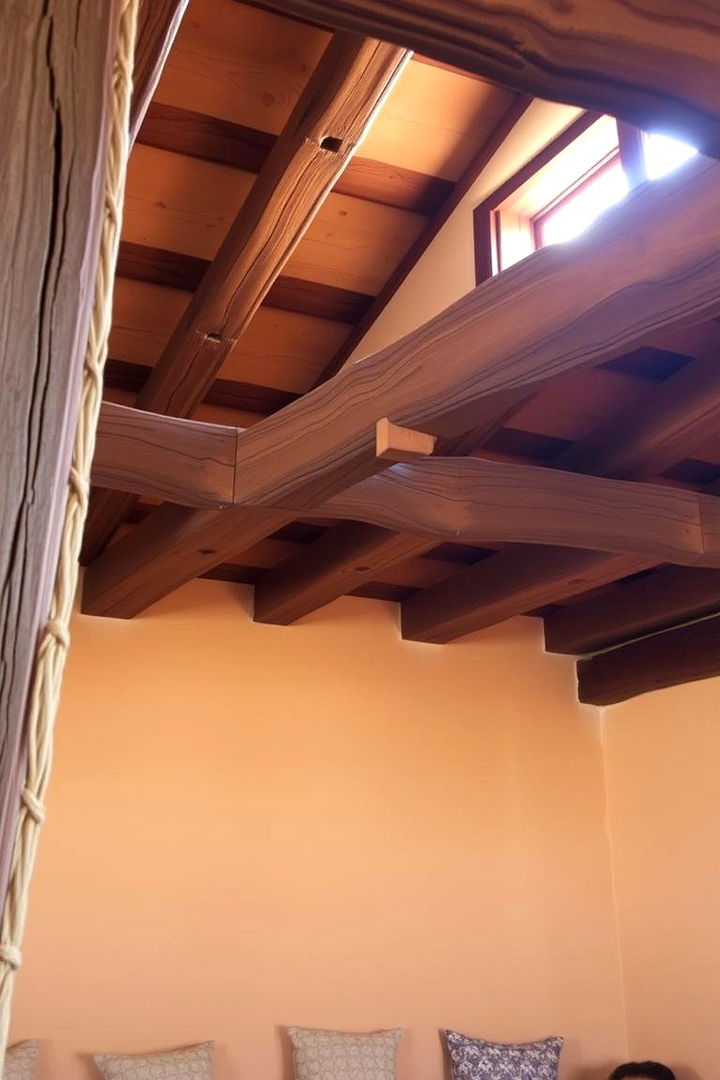 Rustic Wooden Beams and Plaster Walls - 22 Medieval Home Decor Ideas