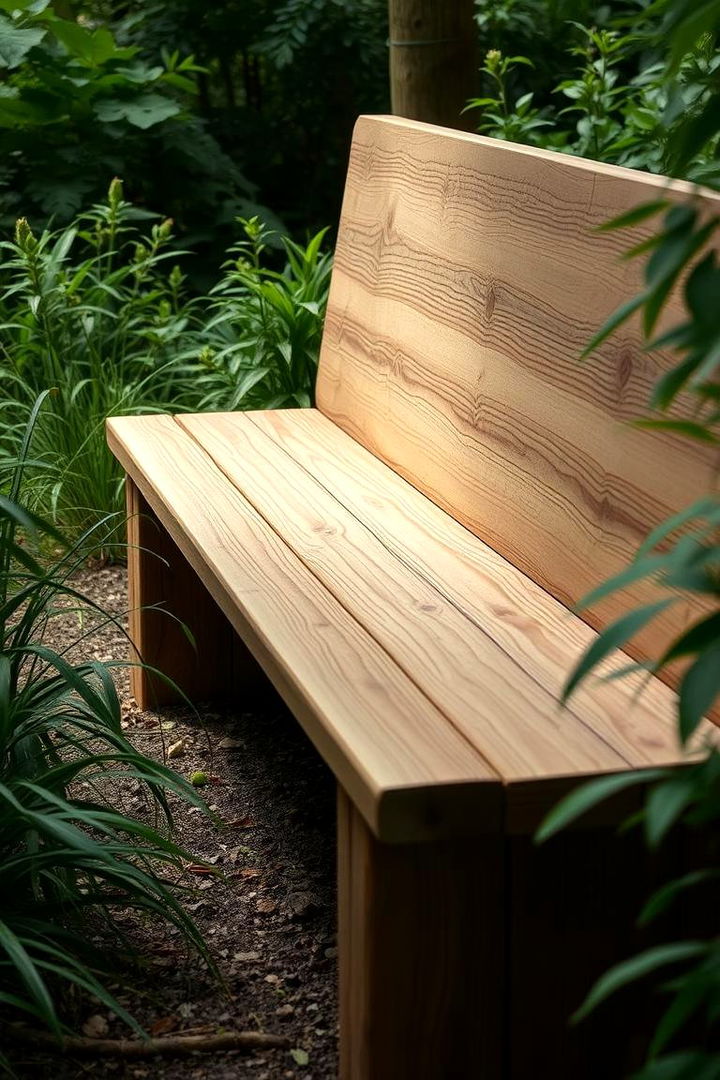 Rustic Wooden Bench Retreat - 22 Garden Furniture Ideas
