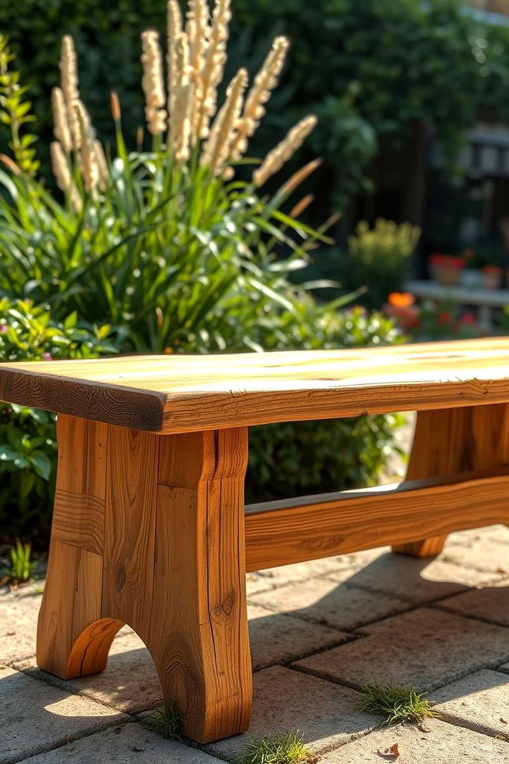Rustic Wooden Benches - 22 Outdoor Furniture Ideas