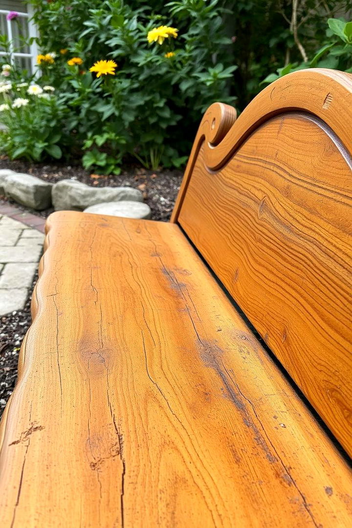 Rustic Wooden Benches - 22 Patio Furniture Ideas