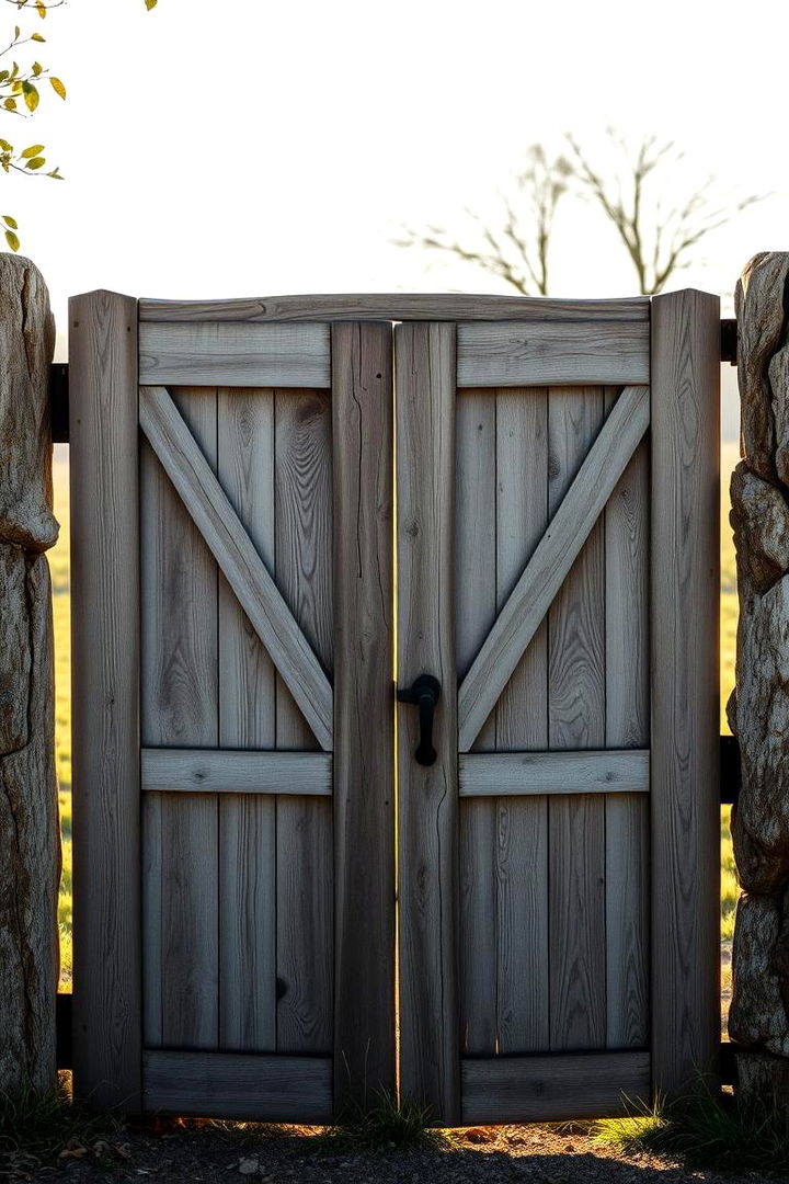Rustic Wooden Charm - 22 Front Door Gate Ideas