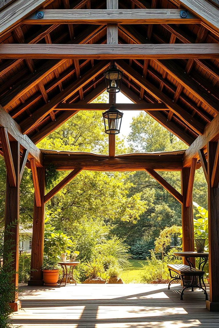 Rustic Wooden Retreat Gazebo - 22 Backyard Gazebo Ideas