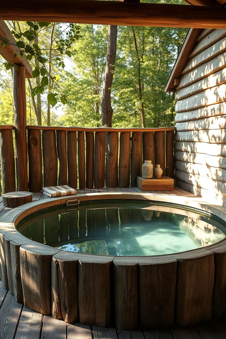 Rustic Wooden Spool Pool - 22 Spool Pool Ideas