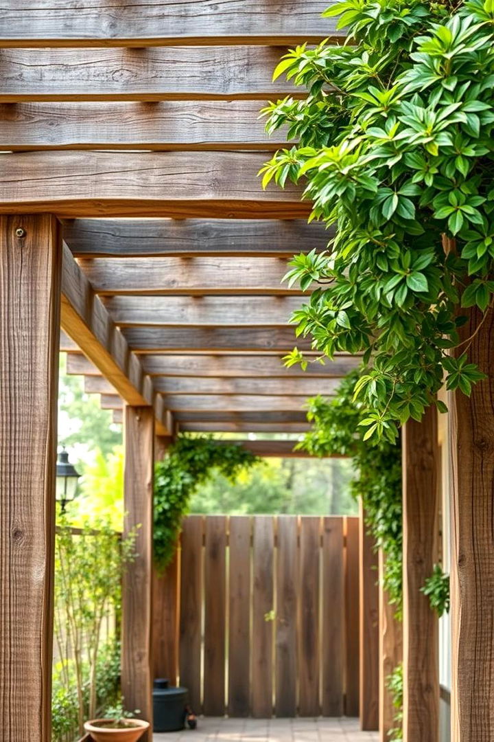 Rustic Wooden Trellis Charm - 22 Garden Trellis Ideas
