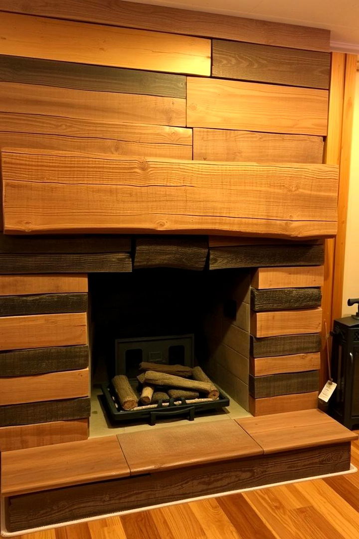 Rustic Wooden Warmth - 22 Basement Fireplace Ideas
