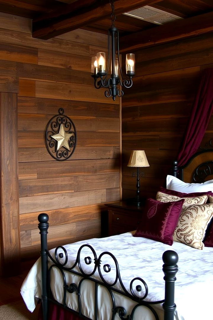 Rustic Yet Elegant Accents - 22 Burgundy Bedroom Ideas