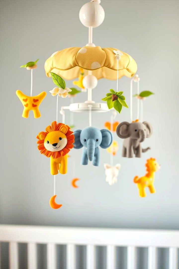 Safari Animal Mobile - 22 Safari Nursery Decor Ideas