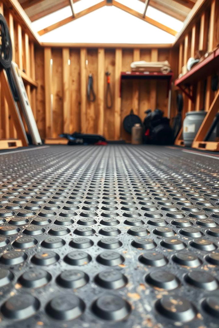 Safety Enhanced Rubber Flooring - 22 Shed Floor Ideas