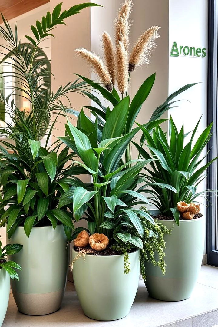 Sage Green Indoor Plants Arrangement for Natural Vibes - 22 Sage Green Decor Ideas