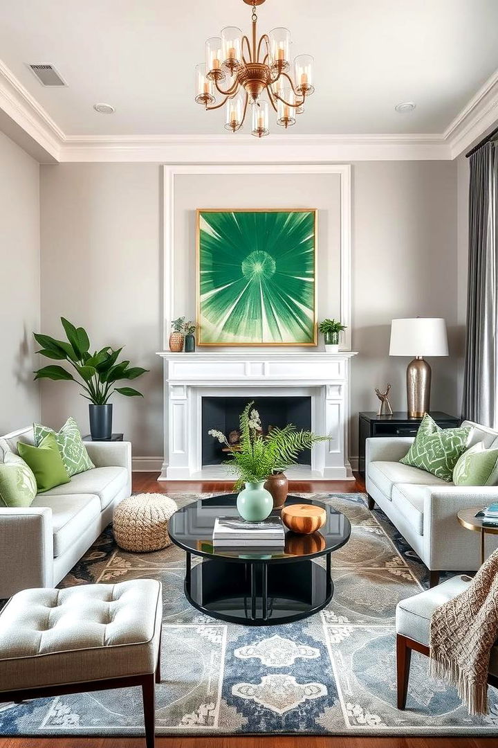 Sage Green Statement Pieces as Living Room Highlights - 22 Sage Green Decor Ideas