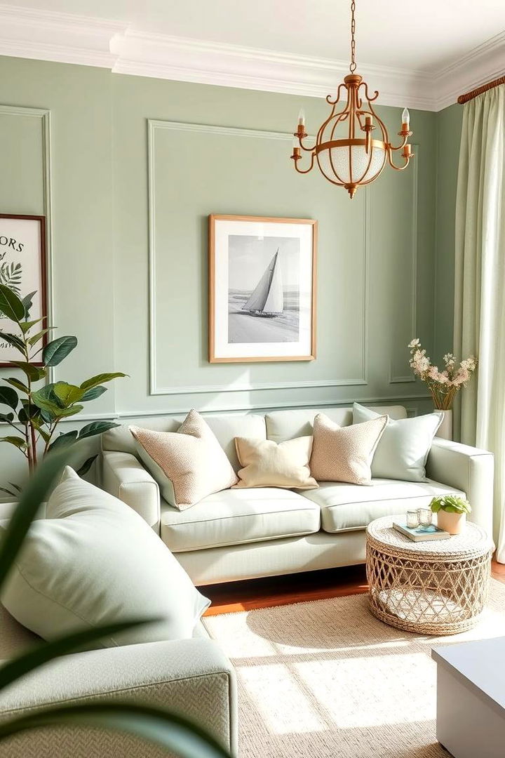 Sage Green and Pastel Palette - 22 Sage Green Living Room Ideas