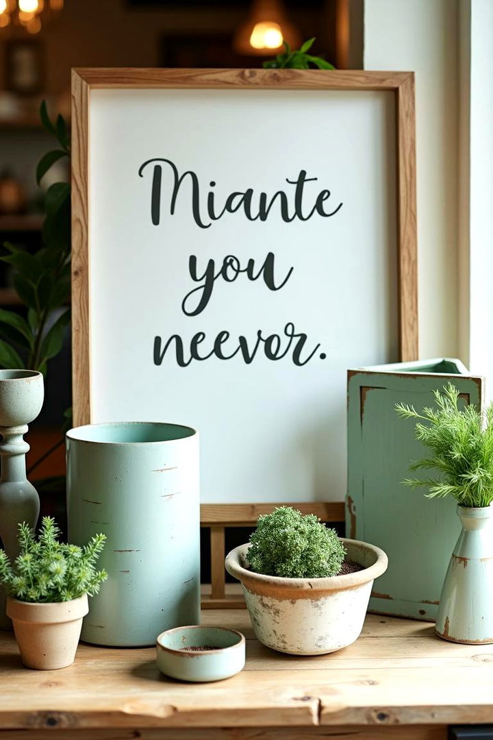 Sage themed DIY Decorations - 22 Sage Green Wedding Ideas