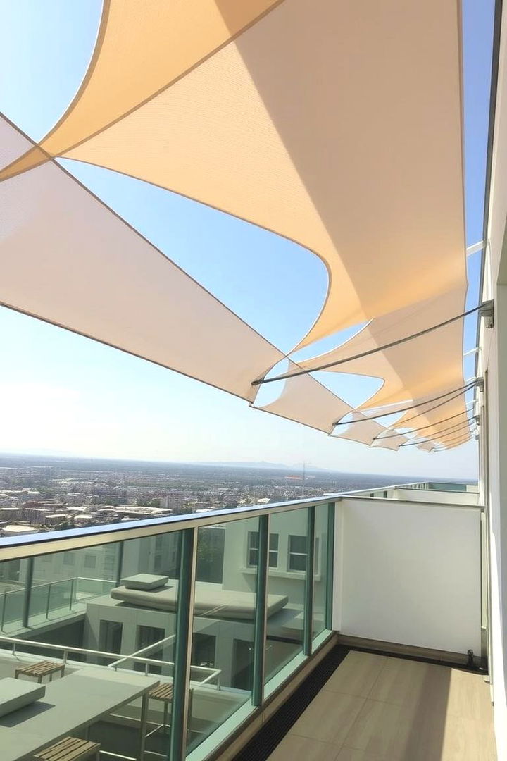 Sail Shades for Modern Minimalism - 22 Balcony Shade Ideas