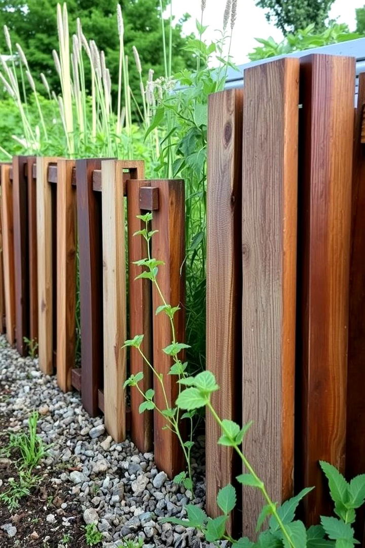 Salvaged Railroad Tie Borders - 22 Recycled Garden Edging Ideas