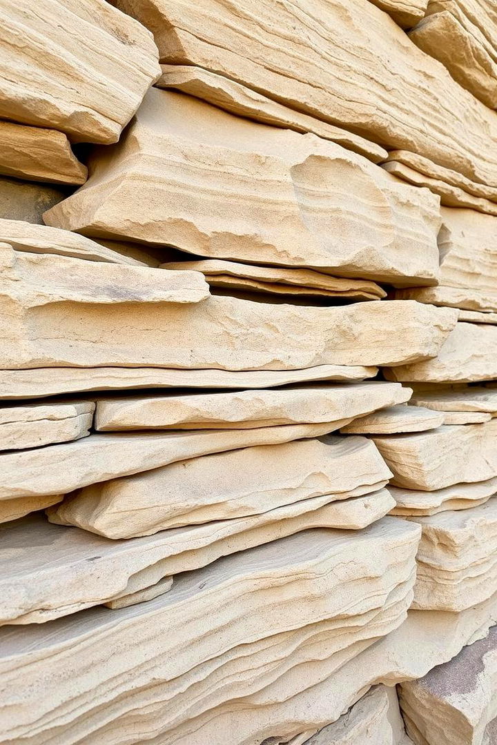 Sandstone Exterior Stone - 22 Types of Exterior House Stone