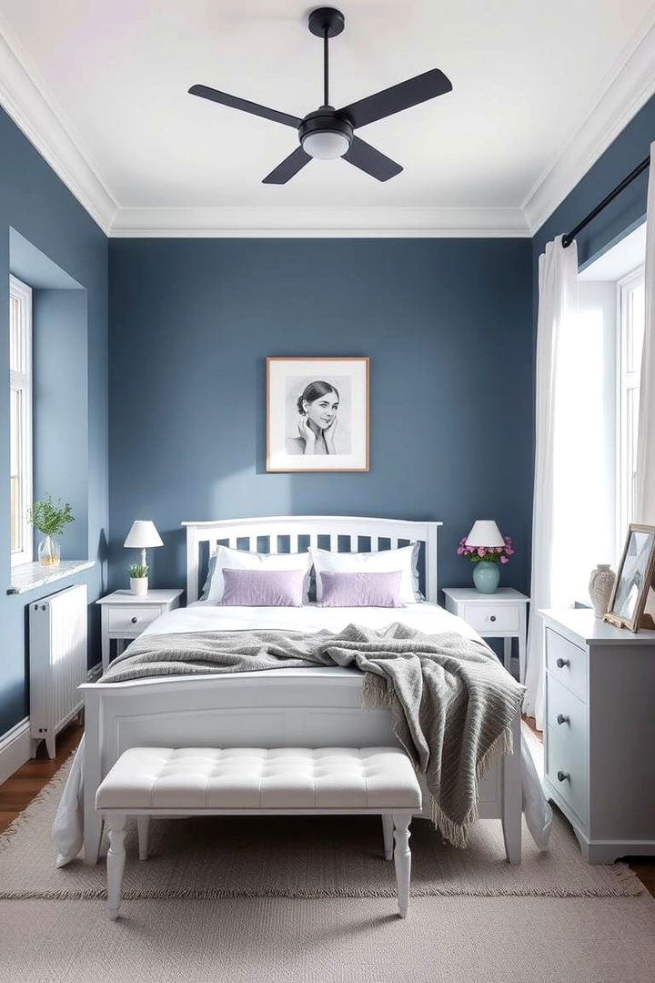 Scandinavian Blue Serenity - 22 Blue and Purple Bedroom Ideas
