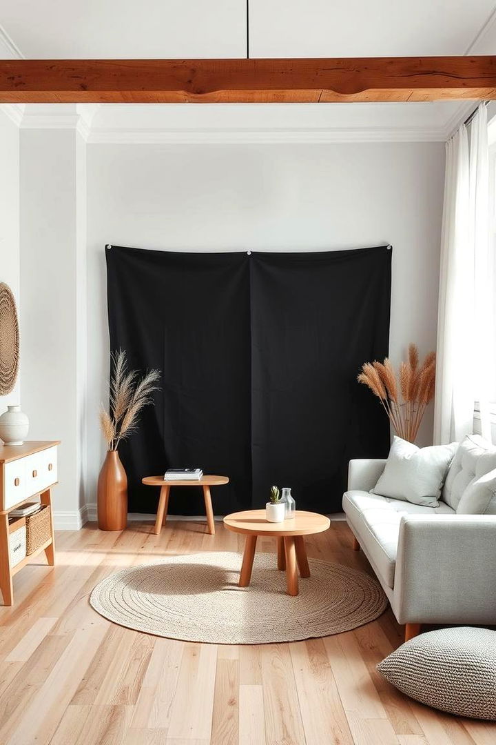 Scandinavian Boho Harmony - 22 Black and White Boho Living Room Ideas