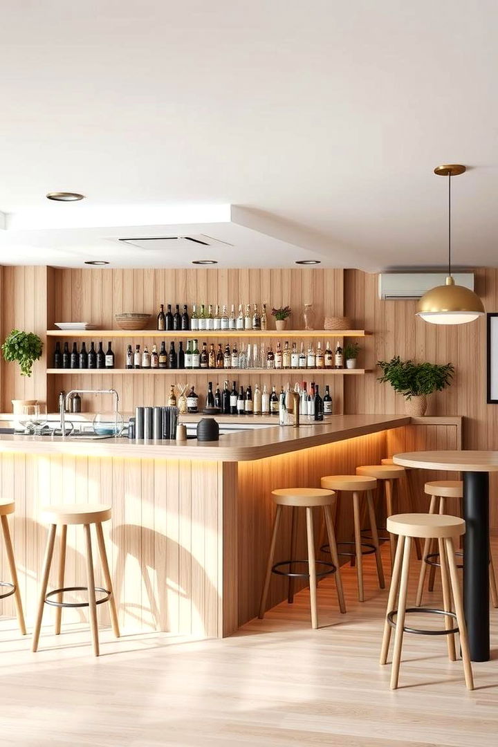 Scandinavian Brightness Bar - 22 Kitchen Bar Ideas