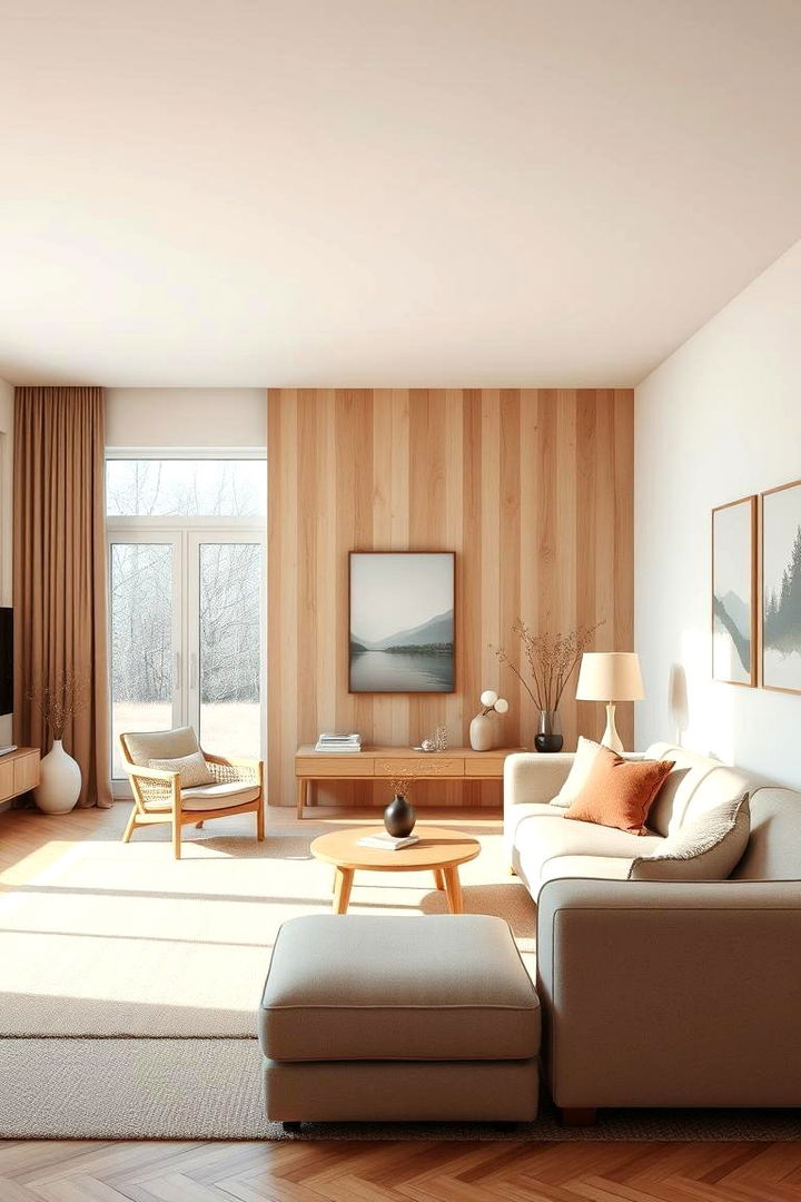 Scandinavian Brown Hues - 22 Brown Living Room Ideas