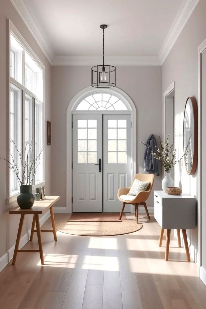 Scandinavian Color Palette Emphasis - 22 Scandinavian Entryway Ideas