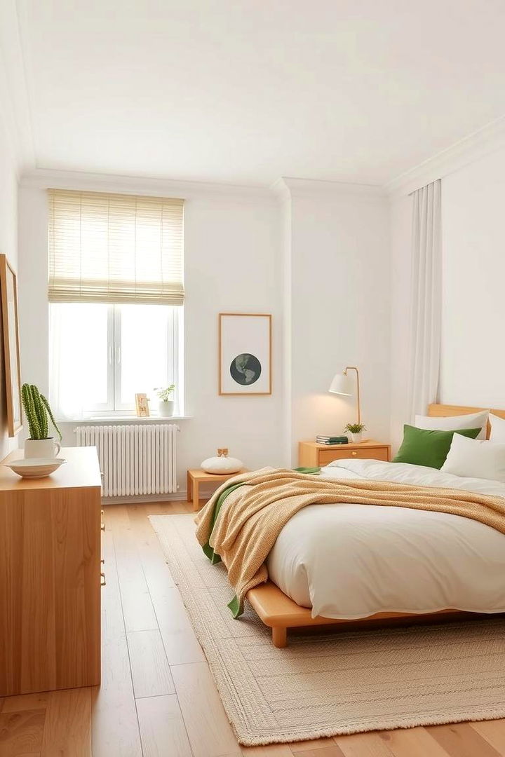 Scandinavian Green Touch - 22 Green and Beige Bedroom Ideas