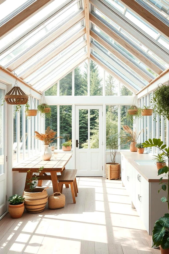 Scandinavian Greenhouse Serenity - 22 Greenhouse Room Ideas