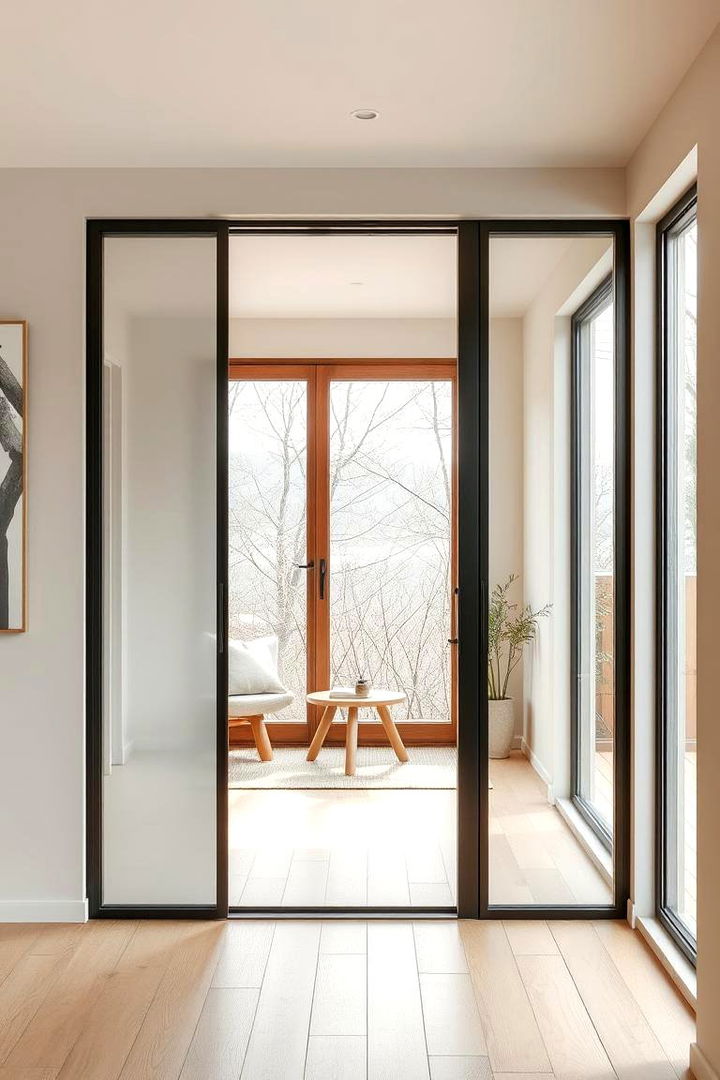 Scandinavian Influence - 22 Glass Front Doors Ideas