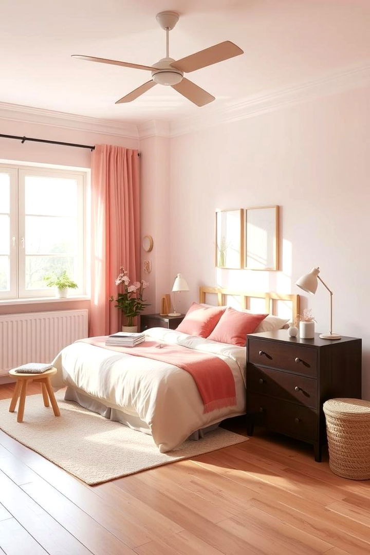 Scandinavian Inspired Blush Pink Bedroom - 22 Blush Pink Bedroom Ideas