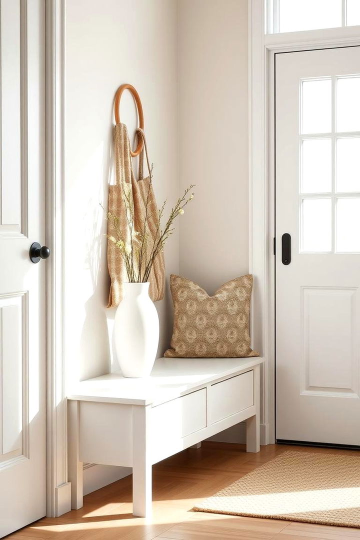 Scandinavian Inspired Entryway Bench - 22 Entryway Bench Ideas
