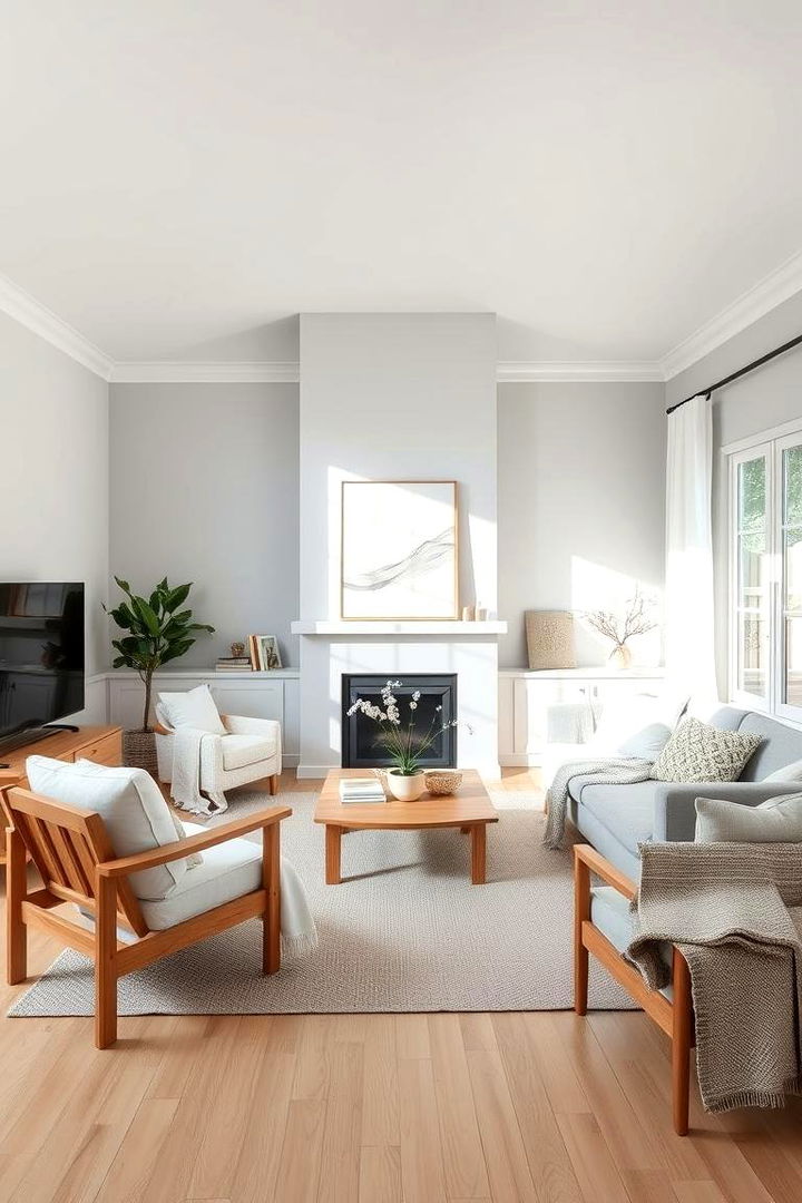 Scandinavian Inspired Gray Living Room - 22 Gray Living Room Ideas